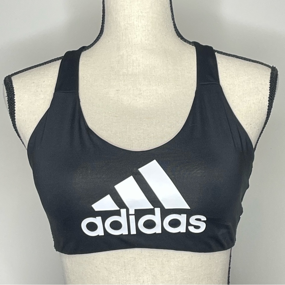 👑 Adidas Black Sports Bra Sz M